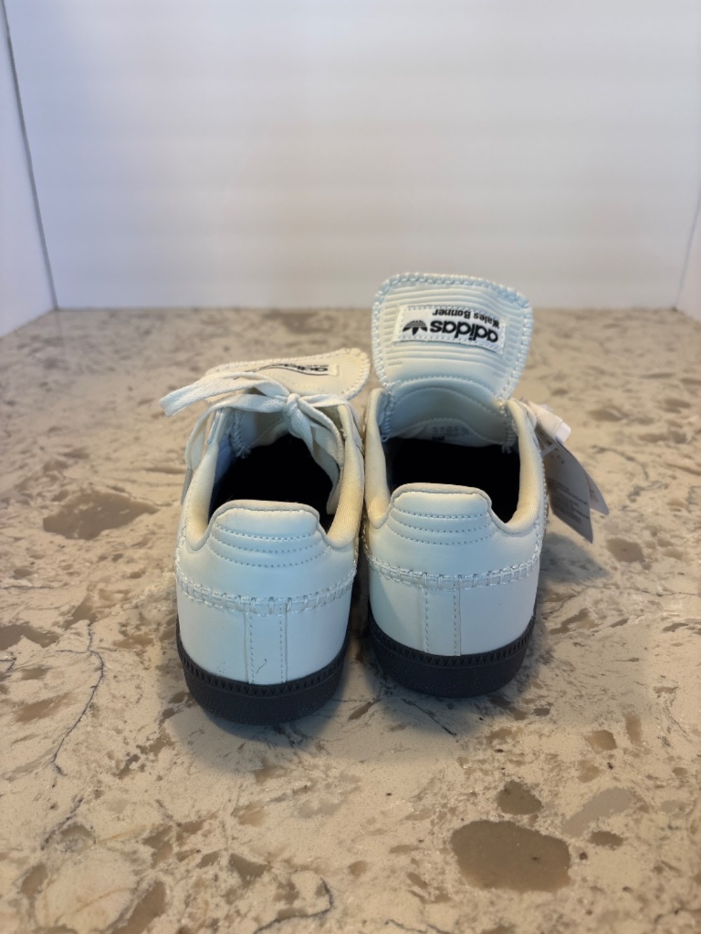 NWT Women’s Adidas Wales Bonner Samba Studded Sneakers Cream/ White 7.5 - Picture 5 of 8